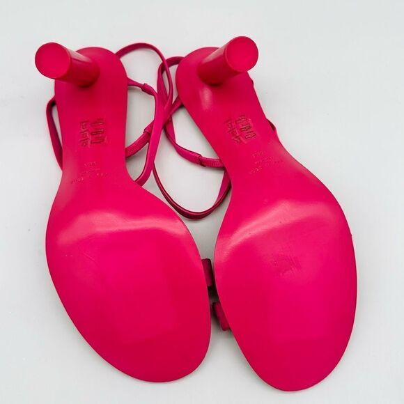 Rag & Bone Infinity Cylinder-Heel Slingback Sandals Magenta - Picture 3 of 5